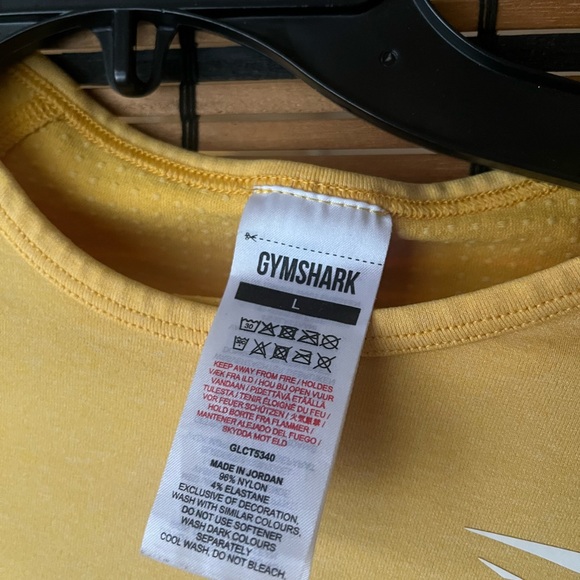 Gymshark Mustard Long Sleeve Crop Top - Picture 2 of 2
